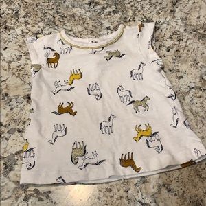 Carter’s horse print shirt!